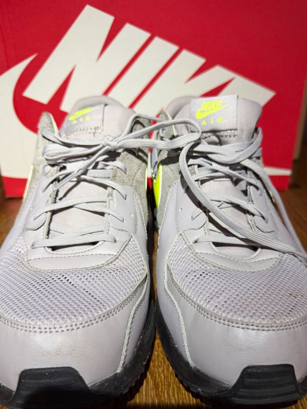 Nike Air Max Excee Atmosphere Grey Neon Yellow Men’s Size 14 - Picture 2 of 8